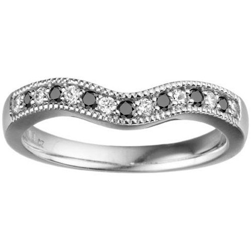 Black diamond wedding ring enhancers